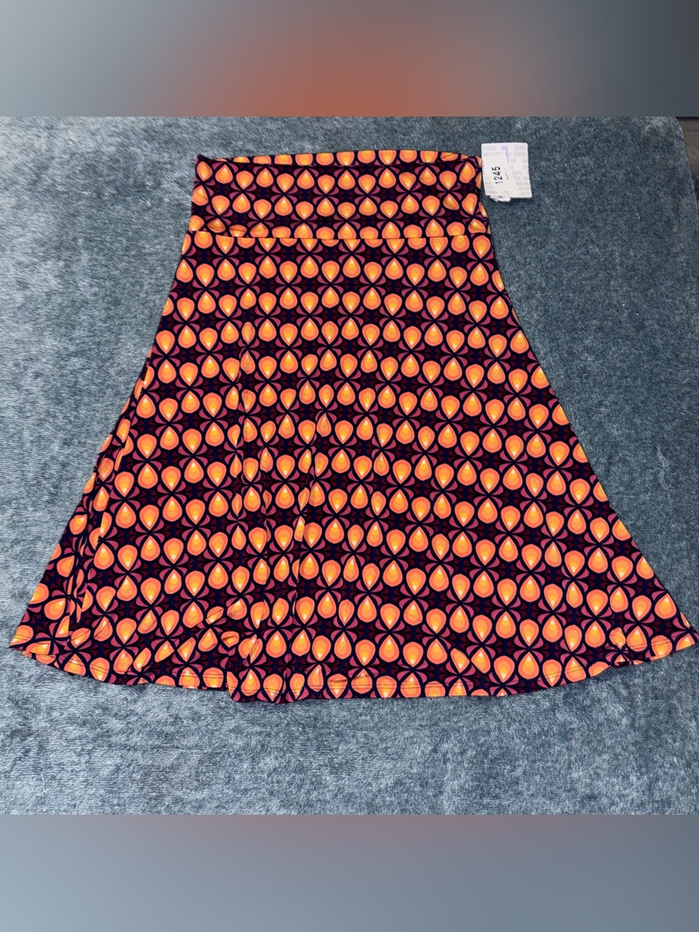 NWT LulaRoe Azure Midi-Skirt Multicolor Size Large